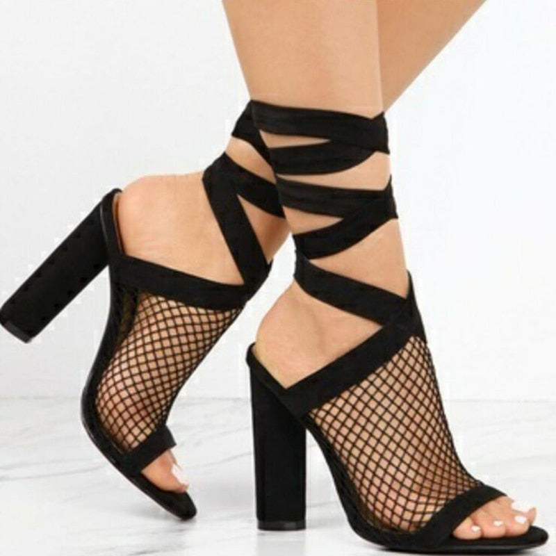 Women Sandals Bandage Flock Cross StrapFlat sandals women