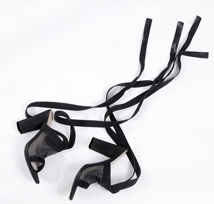 Women Sandals Bandage Flock Cross StrapFlat sandals women