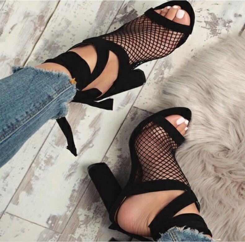 Women Sandals Bandage Flock Cross StrapFlat sandals women